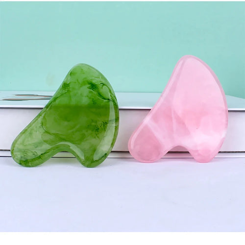 Rose Quartz Natural Stone Gua Sha Facial Scraper Jade Neck Massager for Face Lifting And Wrinkle Removal Beauty Health Tool